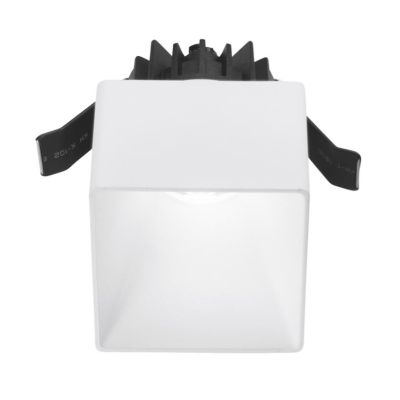 FARETTO DA INCASSO QUADRATO IP54 D7 CM LED 9W LUCE 3000K ALLUMINIO NERO E BIANCO DESIGN MODERNO