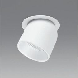 FARETTO DA INCASSO ORIENTABILE LED 9W LUCE 3000K ALLUMINIO NERO E BIANCO DESIGN MODERNO 2