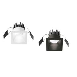 FARETTO DA INCASSO QUADRATO IN ALLUMINIO BIANCO O NERO LED 8W LUCE 3000K O 4000K DESIGN MODERNO