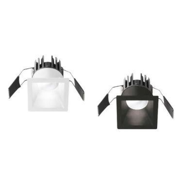FARETTO DA INCASSO QUADRATO IN ALLUMINIO BIANCO O NERO LED 8W LUCE 3000K O 4000K DESIGN MODERNO