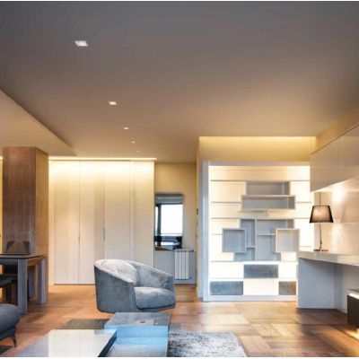 FARETTO DA INCASSO QUADRATO IN ALLUMINIO BIANCO O NERO LED 8W LUCE 3000K O 4000K DESIGN MODERNO