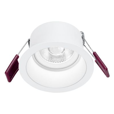 FARETTO DA INCASSO D9 CM IN ALLUMINIO BIANCO O NERO LED 8W LUCE 3000K DESIGN MODERNO