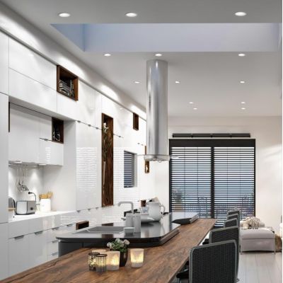 FARETTO DA INCASSO D9 CM IN ALLUMINIO BIANCO O NERO LED 8W LUCE 3000K DESIGN MODERNO