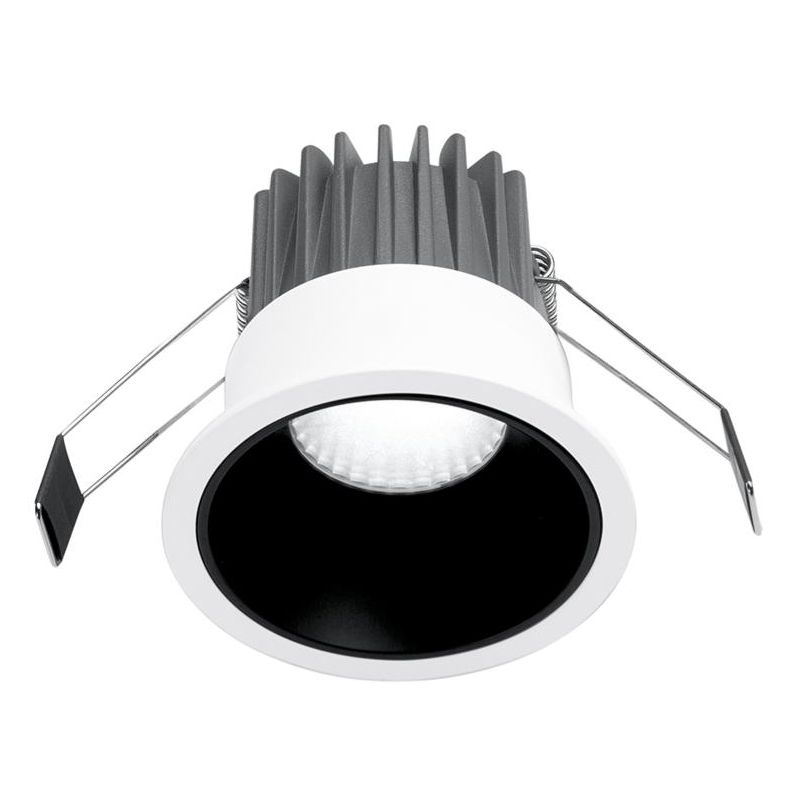 FARETTO DA INCASSO IN 2 MISURE ALLUMINIO BIANCO O NERO LED 10W-20W LUCE 3000K DESIGN MODERNO