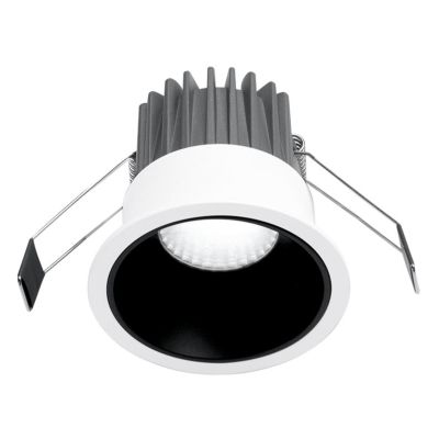FARETTO DA INCASSO IN 2 MISURE ALLUMINIO BIANCO O NERO LED 10W-20W LUCE 3000K DESIGN MODERNO
