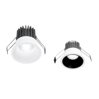 FARETTO DA INCASSO IN 2 MISURE ALLUMINIO BIANCO O NERO LED 10W-20W LUCE 3000K DESIGN MODERNO