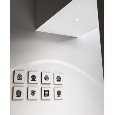 FARETTO DA INCASSO ROTONDO D10 CM ALLUMINIO BIANCO O NERO LED 8W LUCE 3000K-4000K MODERNO
