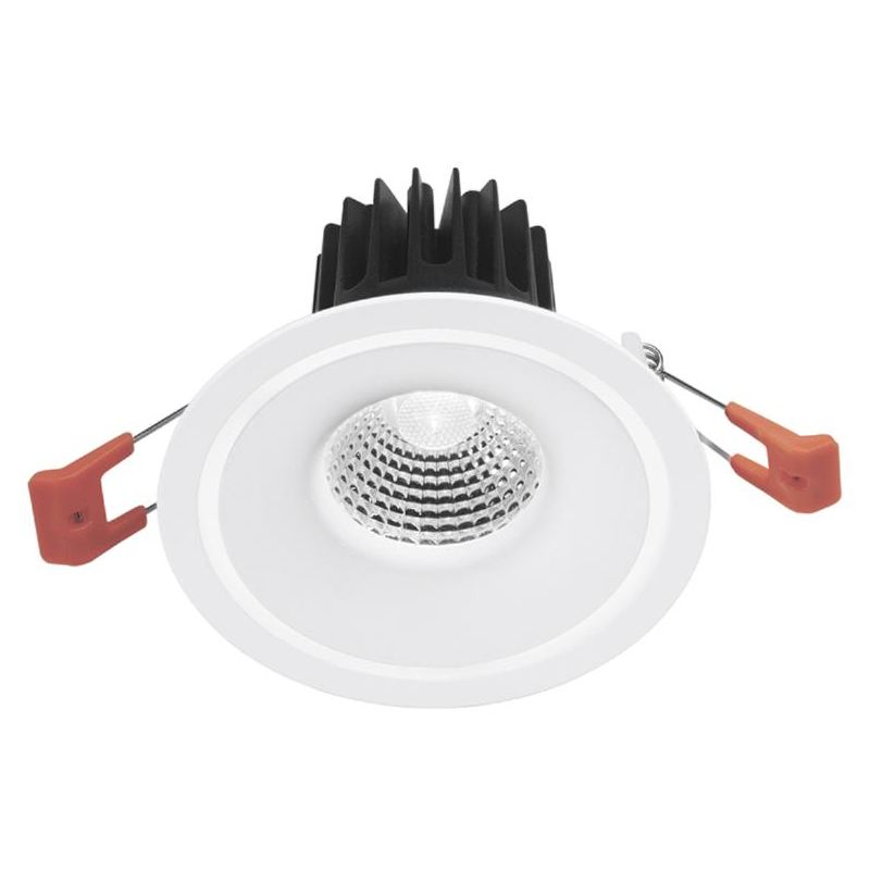 FARETTO DA INCASSO ROTONDO D10 CM ALLUMINIO BIANCO O NERO LED 8W LUCE 3000K-4000K MODERNO