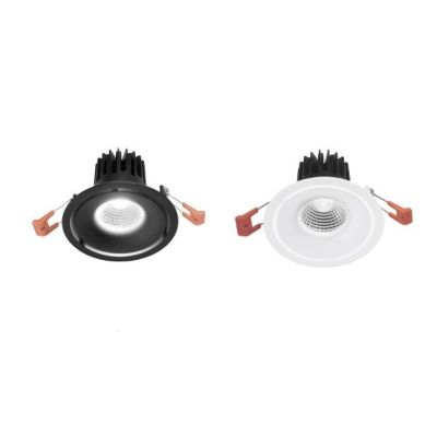 FARETTO DA INCASSO ROTONDO D10 CM ALLUMINIO BIANCO O NERO LED 8W LUCE 3000K-4000K MODERNO
