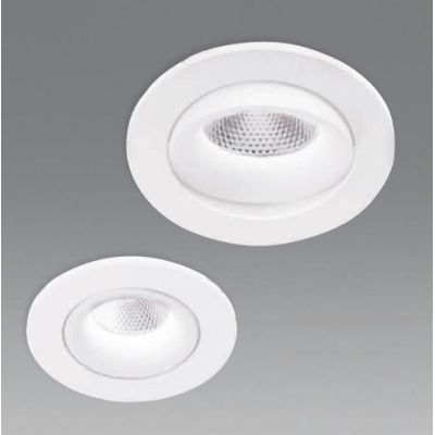 FARETTO DA INCASSO ORIENTABILE 3 MISURE ALLUMINIO BIANCO LED INTEGRATO LUCE 3000K MODERNO