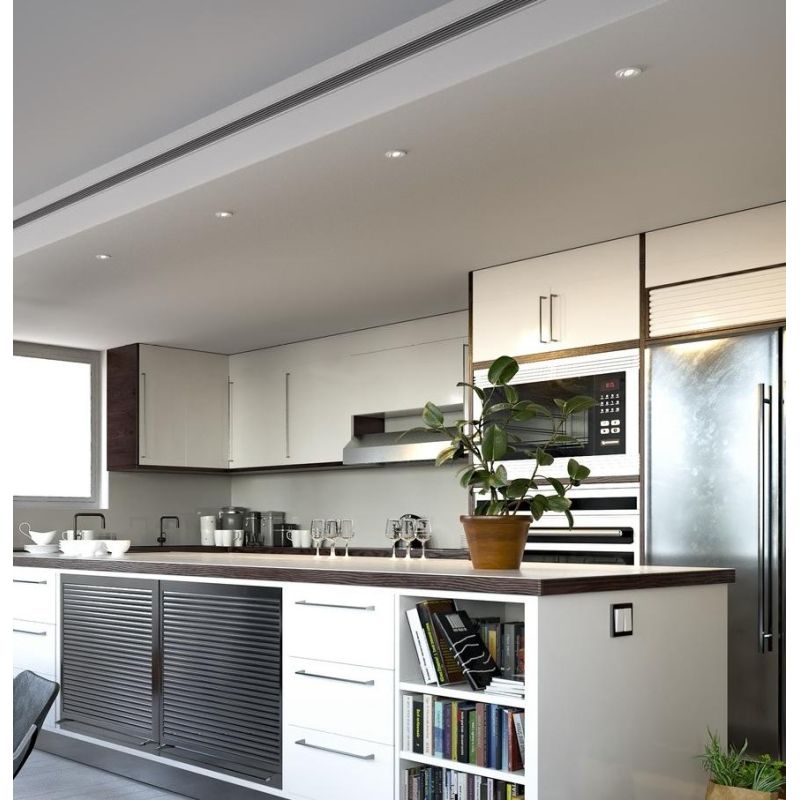 FARETTO DA INCASSO ORIENTABILE 3 MISURE ALLUMINIO BIANCO LED INTEGRATO LUCE 3000K MODERNO