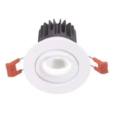 FARETTO DA INCASSO ORIENTABILE 3 MISURE ALLUMINIO BIANCO LED INTEGRATO LUCE 3000K MODERNO