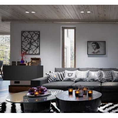 FARETTO DA INCASSO ROTONDO 2 MISURE IN ALLUMINIO BIANCO LED INTEGRATO LUCE 3000K-4000K MODERNO