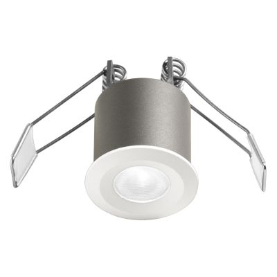 FARETTO DA INCASSO ALLUMINIO BIANCO O NERO LED 3W LUCE 3000K-4000K ROTONDO MODERNO