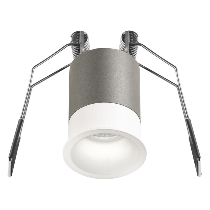 FARETTO DA INCASSO CON OTTICA RETRATTA  LED 3W LUCE 3000K-4000K ALLUMINIO BIANCO O NERO MODERNO