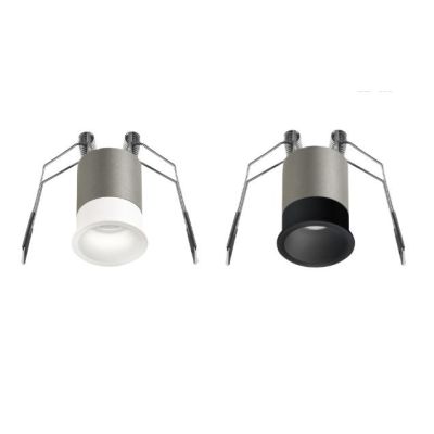 FARETTO DA INCASSO CON OTTICA RETRATTA  LED 3W LUCE 3000K-4000K ALLUMINIO BIANCO O NERO MODERNO