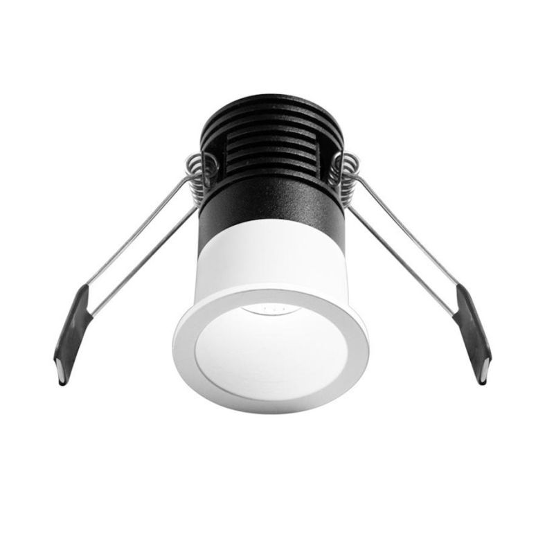 FARETTO DA INCASSO ORO ROSA, BIANCO E NERO LED 5W LUCE 3000K-4000K OTTICA RETRATTA MODERNO