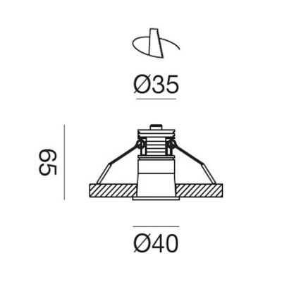 FARETTO DA INCASSO ORO ROSA, BIANCO E NERO LED 5W LUCE 3000K-4000K OTTICA RETRATTA MODERNO