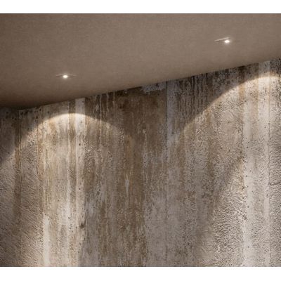 FARETTO DA INCASSO QUADRATO IN GESSO BIANCO LED 11W LUCE 3000K DESIGN MODERNO