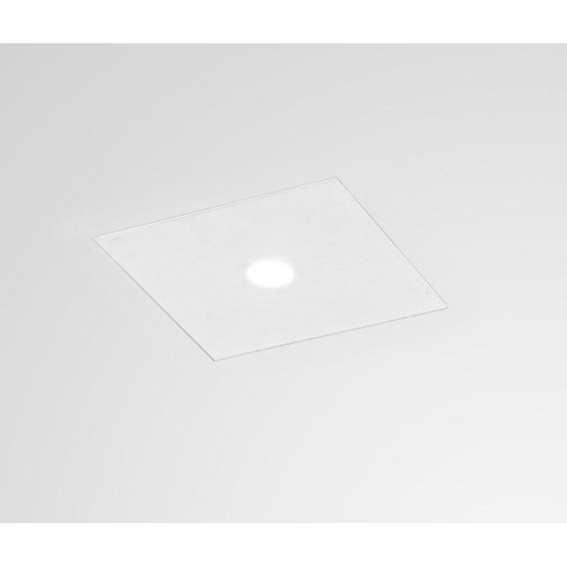 FARETTO DA INCASSO QUADRATO IN GESSO BIANCO LED 11W LUCE 3000K DESIGN MODERNO