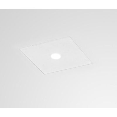 FARETTO DA INCASSO QUADRATO IN GESSO BIANCO LED 11W LUCE 3000K DESIGN MODERNO