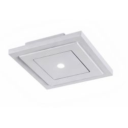 FARETTO DA INCASSO QUADRATO IN GESSO BIANCO LED 11W LUCE 3000K DESIGN MODERNO