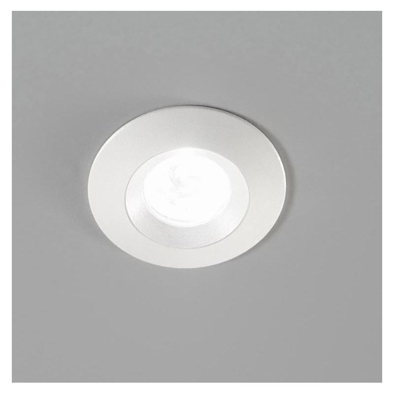 FARETTO DA INCASSO IP44 BIANCO O NERO LED 2W LUCE 3000K-4000K ROTONDO DESIGN MODERNO