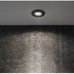 FARETTO DA INCASSO IP44 BIANCO O NERO LED 2W LUCE 3000K-4000K ROTONDO DESIGN MODERNO