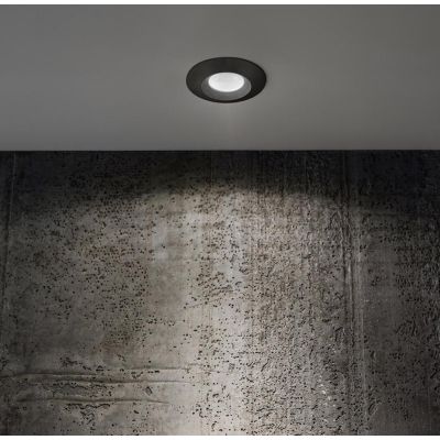 FARETTO DA INCASSO IP44 BIANCO O NERO LED 2W LUCE 3000K-4000K ROTONDO DESIGN MODERNO