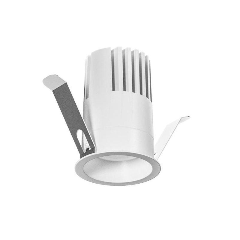 FARETTO DA INCASSO ROTONDO D5.2 CM BIANCO O NERO LED 12W LUCE 3000K-4000K DESIGN MODERNO