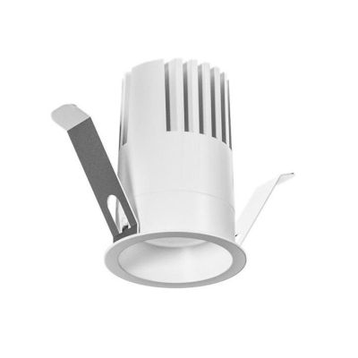 FARETTO DA INCASSO ROTONDO D5.2 CM BIANCO O NERO LED 12W LUCE 3000K-4000K DESIGN MODERNO
