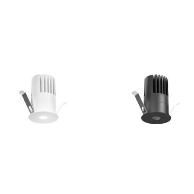 FARETTO DA INCASSO ROTONDO D6.2 CM BIANCO O NERO LED 18W LUCE 3000K-4000K DESIGN MODERNO