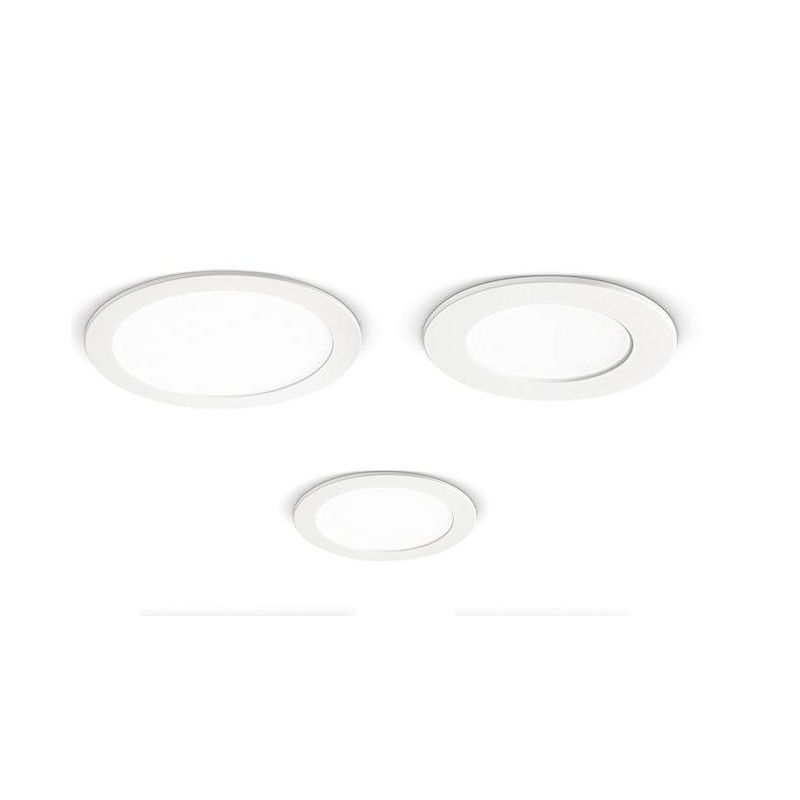 FARETTO DA INCASSO ROTONDO A LED IN 3 MISURE LUCE 3000K-4000K COLORE BIANCO DESIGN MODERNO