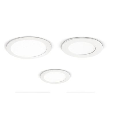 FARETTO DA INCASSO ROTONDO A LED IN 3 MISURE LUCE 3000K-4000K COLORE BIANCO DESIGN MODERNO