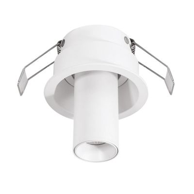 FARETTO DA INCASSO ORIENTABILE A LED IN 2 MISURE LUCE 3000K COLORE BIANCO E NERO DESIGN MODERNO