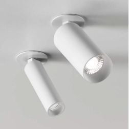 FARETTO DA INCASSO ORIENTABILE 2 MISURE A LED LUCE 2700K-3000K BIANCO E NERO DESIGN MODERNO