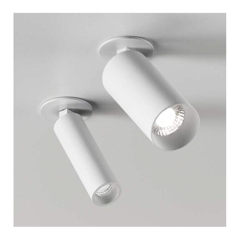 FARETTO DA INCASSO ORIENTABILE 2 MISURE A LED LUCE 2700K-3000K BIANCO E NERO DESIGN MODERNO