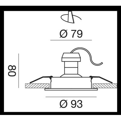 FARETTO DA INCASSO ORIENTABILE ROTONDO ALLUMINIO 5 COLORI CON LAMPADINA GU10 DESIGN MODERNO