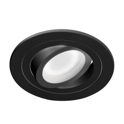 FARETTO DA INCASSO ORIENTABILE ROTONDO ALLUMINIO 5 COLORI CON LAMPADINA GU10 DESIGN MODERNO