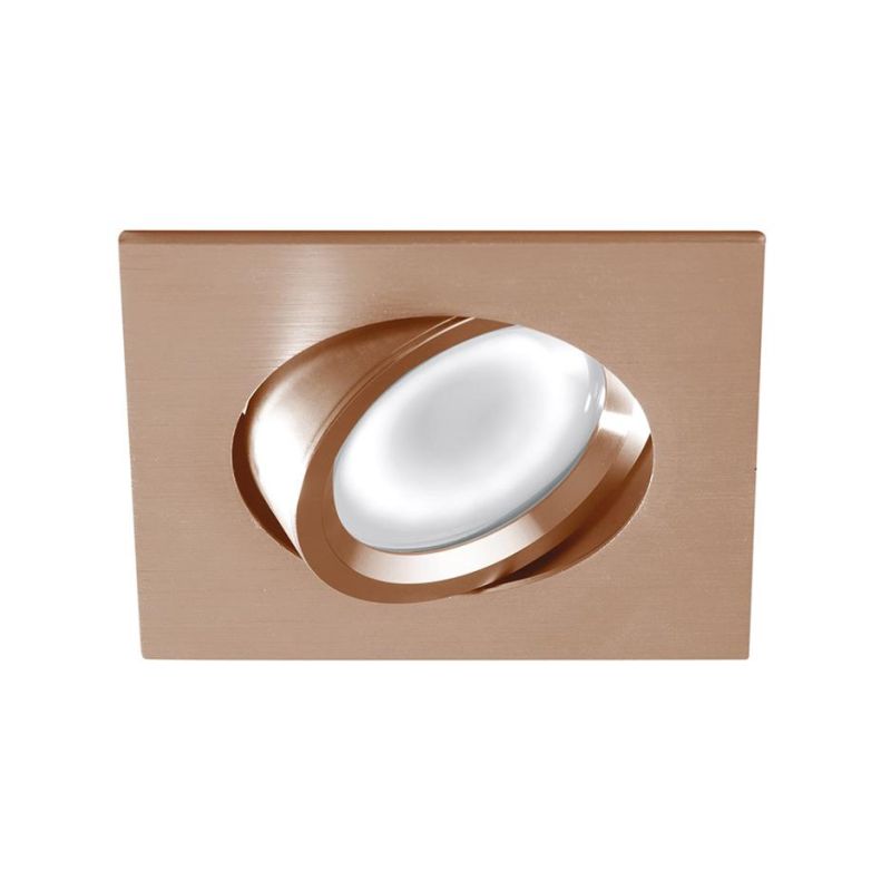 FARETTO DA INCASSO ORIENTABILE QUADRATO BIANCO NERO O ALLUMINIO CON LAMPADINA GU10 MODERNO GEA LUCE - Cristalensi Shop Online