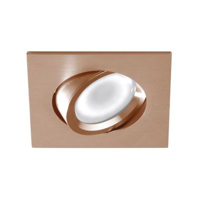 FARETTO DA INCASSO ORIENTABILE QUADRATO BIANCO NERO O ALLUMINIO CON LAMPADINA GU10 MODERNO GEA LUCE - Cristalensi Shop Online