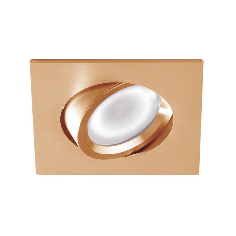 FARETTO DA INCASSO ORIENTABILE QUADRATO BIANCO NERO O ALLUMINIO CON LAMPADINA GU10 MODERNO GEA LUCE - Cristalensi Shop Online