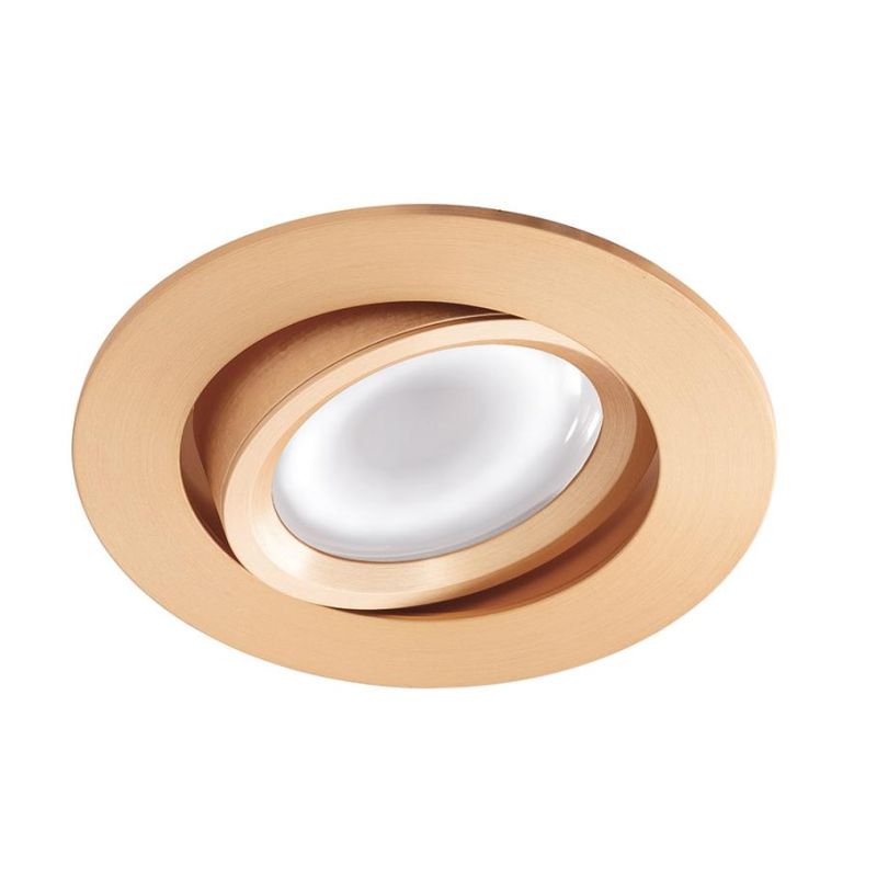 FARETTO DA INCASSO ORIENTABILE ROTONDO BIANCO NERO O ALLUMINIO CON LAMPADINA GU10 MODERNO GEA LUCE - Cristalensi Shop Online