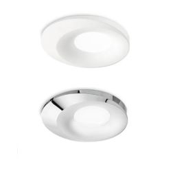 FARETTO DA INCASSO OVALE IN ALLUMINIO BIANCO O CROMO LAMPADINA GU10 MODERNO GEA LUCE - Cristalensi Shop Online