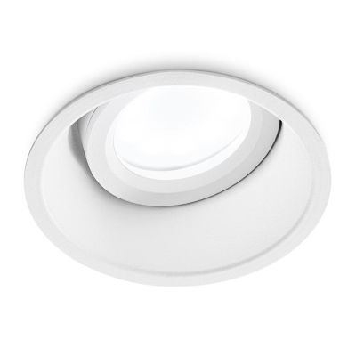 FARETTO DA INCASSO ROTONDO ORIENTABILE IN ALLUMINIO BIANCO O NERO LAMPADINA GU10 DESIGN MODERNO