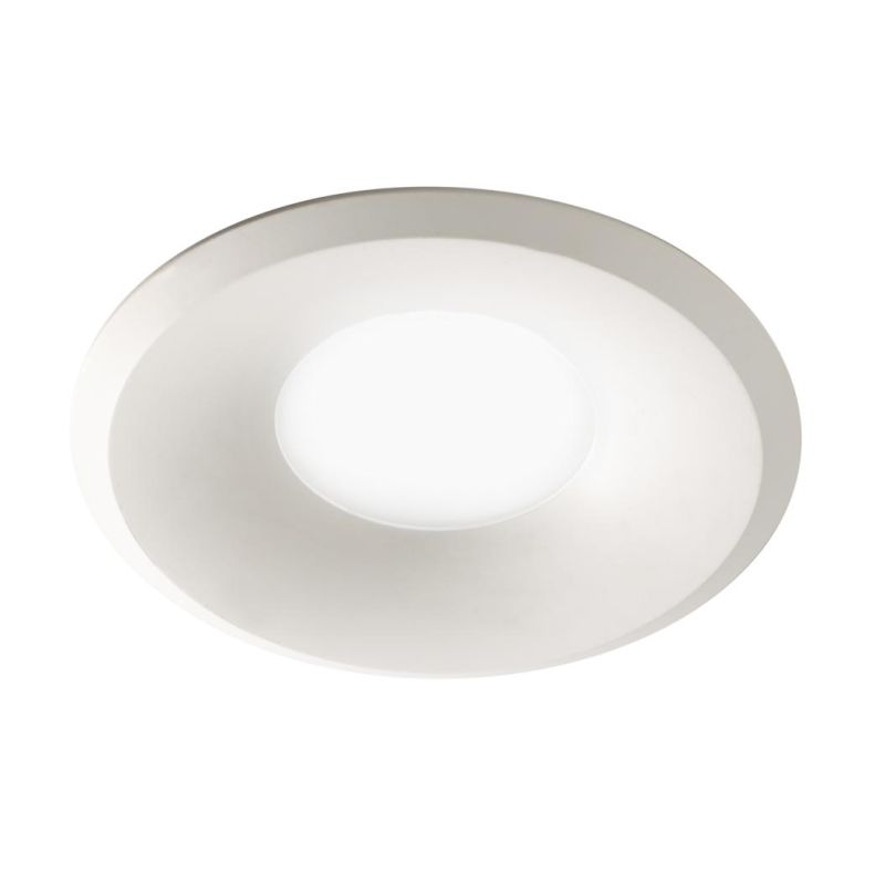 FARETTO DA INCASSO ROTONDO IN ALLUMINIO BIANCO O NERO LAMPADINA GU10 DESIGN MODERNO