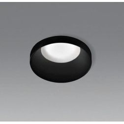 FARETTO DA INCASSO ROTONDO IN ALLUMINIO BIANCO O NERO OTTICA RETRATTA LAMPADINA GU10 MODERNO 2