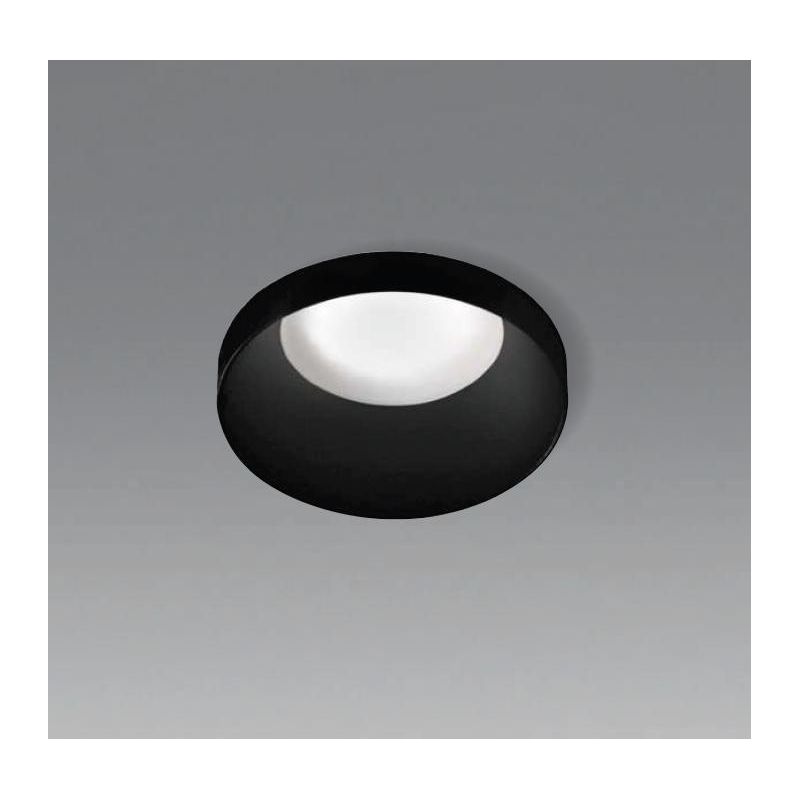 FARETTO DA INCASSO ROTONDO IN ALLUMINIO BIANCO O NERO OTTICA RETRATTA LAMPADINA GU10 MODERNO