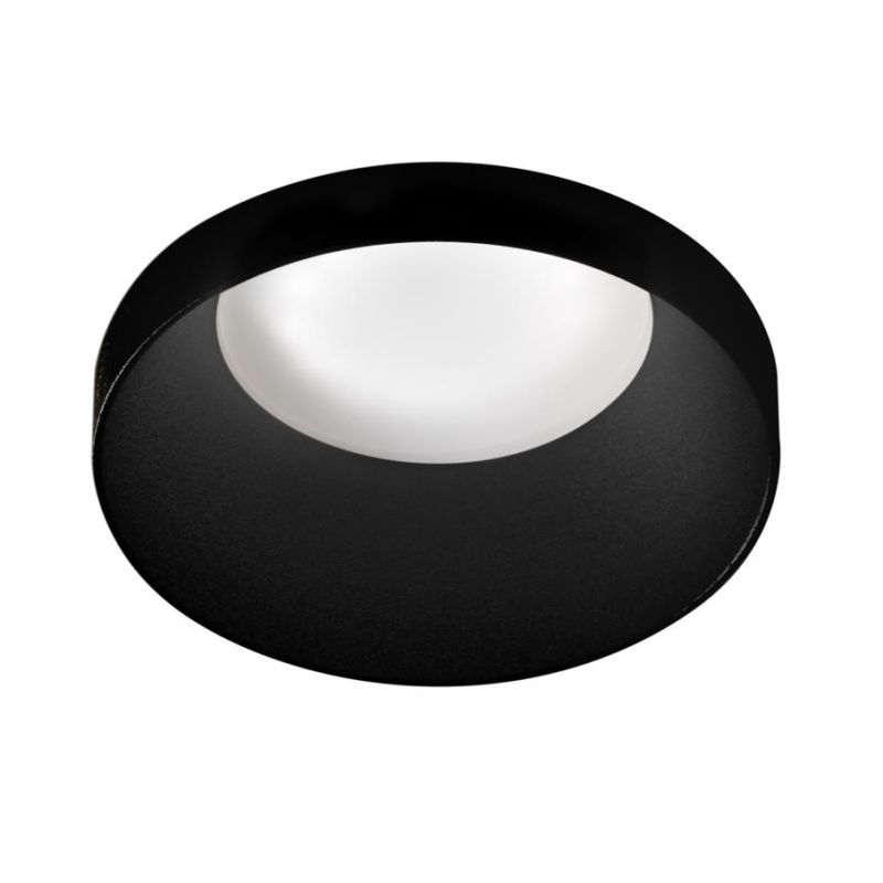 FARETTO DA INCASSO ROTONDO IN ALLUMINIO BIANCO O NERO OTTICA RETRATTA LAMPADINA GU10 MODERNO
