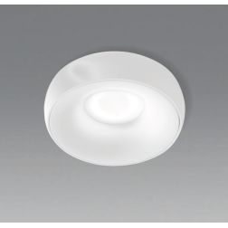 FARETTO DA INCASSO ROTONDO BOMBATO IN ALLUMINIO BIANCO O NERO OTTICA RETRATTA LAMPADINA GU10 MODERNO 2